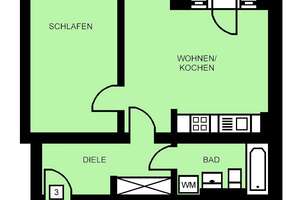2 Raum Wohnung mit Aufzug, Stellplatz, offene Küche, EBK und Balkon in ruhiger Lage zu vermieten – Tannenstraße 17, 9113 Schloßchemnitz, Chemnitz – Vorschaubild 17