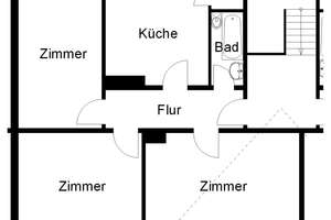Frisch renovierte 3-Zimmer-Erdgeschosswohnung – 49088 Sonnenhügel, Osnabrück – Vorschaubild 2