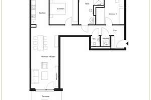 Helle 3-Zimmer-Whg. mit Loggia – Marion-Donovan-Straße 14, 30539 Bemerode, Hannover – Vorschaubild 2