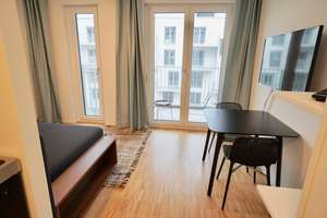 Schwabing, Leopoldstr. 204, Rückgebäude, möblierte 1 Zi.-Whg. mit Westbalkon, 6. OG, Bj. 2018 – Leopoldstraße 204, 80804 Neufreimann, München – Vorschaubild 11