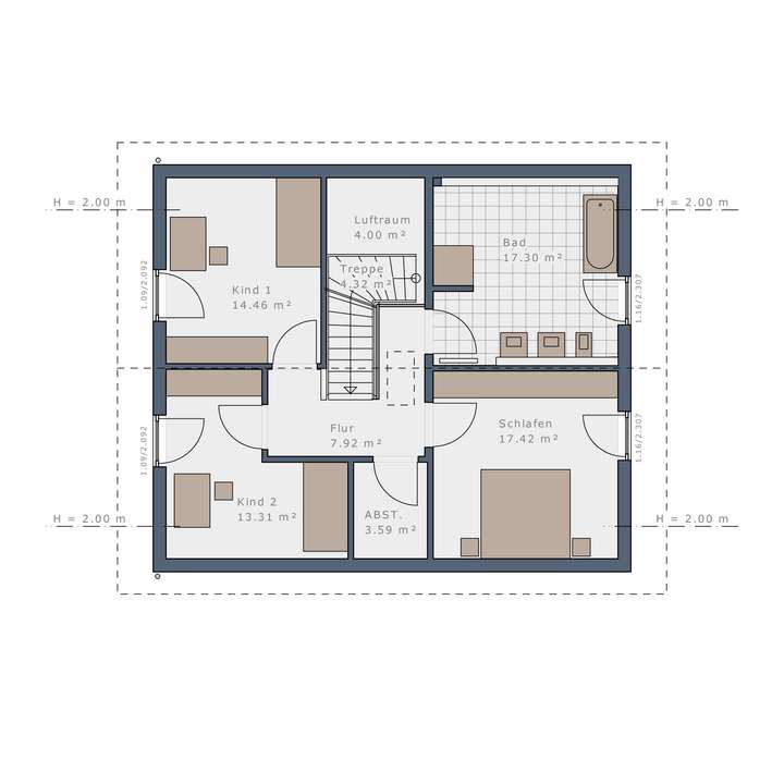 Grundriss Obergeschoss