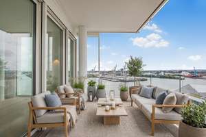 Leben zwischen Elbe und Skyline – Luxuriöses Strandhaus-Apartment mit Panoramablick – Großer Grasbrook 19, 20457 HafenCity, Hamburg – Vorschaubild 12