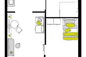 2-Zimmer Wohnung in der Bahnstadt, Untermiete ab 01.03.2026-30.09.2026 – Robert-Koch-Straße Heidelberg 4, 69115 Bahnstadt, Heidelberg – Vorschaubild 1