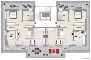 Whg. 11: Penthouse im Staffelgeschoss – ruhige Toplage im Haus, KfW-40, Aufzug, 94qm – Deichmasch 3, 33719 Heepen, Bielefeld – Vorschaubild 4