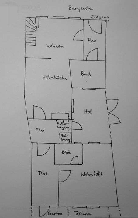 Grundriss Erdgeschoss mit Loft