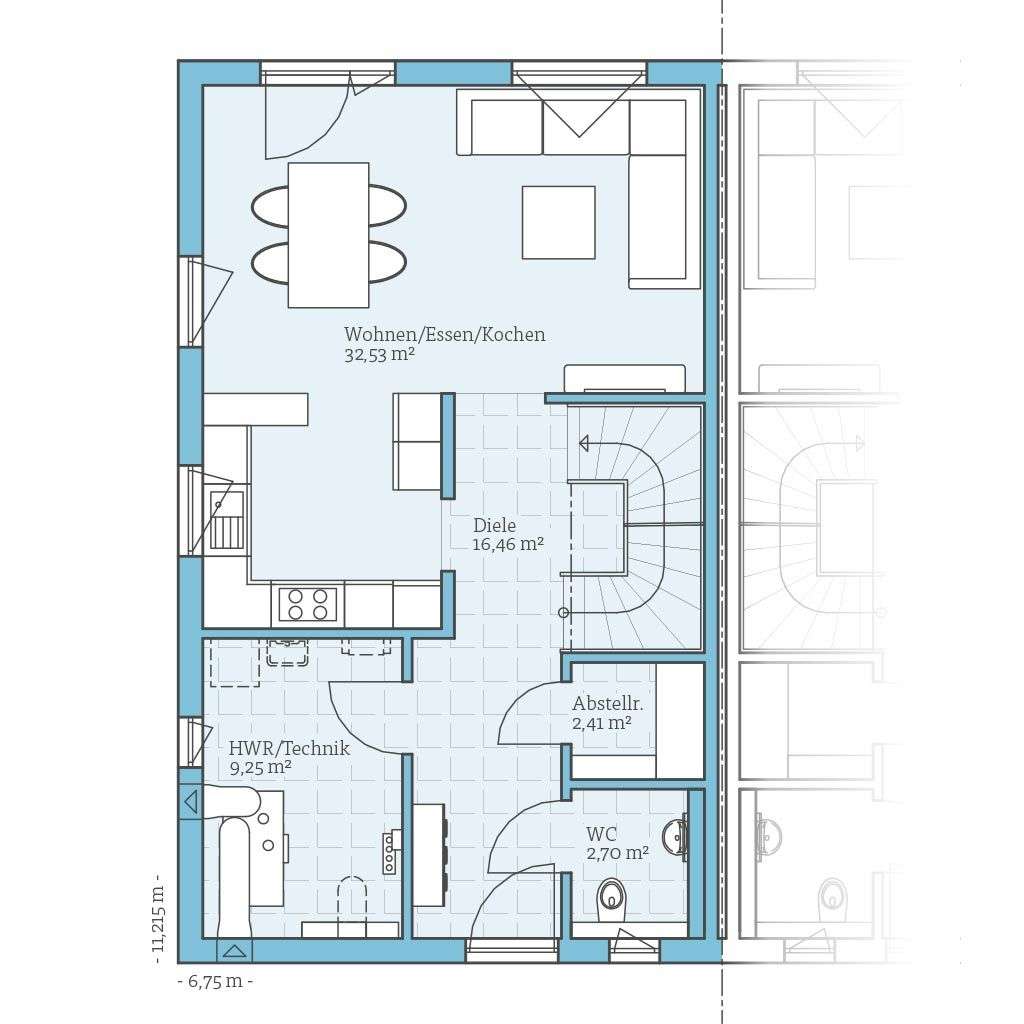 Immobilie in Mönchweiler - Neubau- Doppelhaushälfte für Familien in Mönchweiler mit QNG - Bild 1