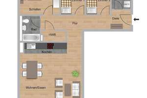Wohnen in ruhiger Lage – Exklusive 4-Zimmer-Neubauwohnung mit Balkon – Im Ländchen 3, 65205 Delkenheim, Wiesbaden – Vorschaubild 10