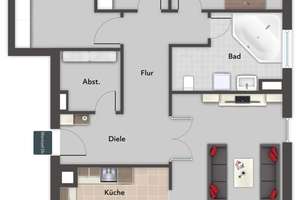Gepflegte Etagenwohnung mit Balkon und Tiefgaragenstellplatz zum Kauf in Hamburg Altona-Wentzel Dr. – Die vollständige Adresse der Immobilie erhältst du vom Anbieter., 22765 Altona-Nord, Hamburg – Vorschaubild 2