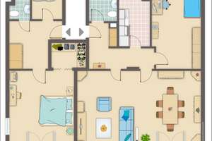 Großzügiges 3 Zimmer 105 m² Wohnung mit EBK am Zoopark in Düsseldorf – Brehmstrasse 11, 40239 Düsseltal, Düsseldorf – Vorschaubild 14