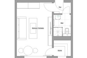 Frisch sanierte und vollmöblierte geschmackvolle 1-Zimmer-EG-Wohnung mit gehobener Innenausstattung – Wernerwerkstraße 3, 93049 Westenviertel, Regensburg – Vorschaubild 19
