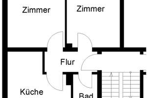 Gepflegte 2-Zimmer-Wohnung mit ca. 48,44 m² Wohnfläche – sofort verfügbar – Am Wullwinkel 13, 30459 Oberricklingen, Hannover – Vorschaubild 2