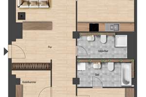Großzügiges Loft mit Balkon| Aufzug | Parkett | 2 Bäder | Kaminanschluss | Stellplatz – Die vollständige Adresse der Immobilie erhältst du vom Anbieter., 4103 Zentrum-Ost, Leipzig – Vorschaubild 2