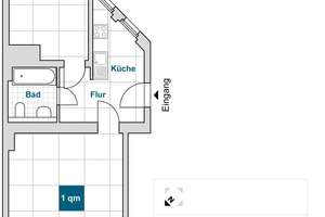 Schöne 2-Zimmer-Wohnung im Regierungsviertel – Glacisstr. 24, 1099 Innere Neustadt, Dresden – Vorschaubild 2
