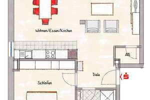 neuwertige 2-Zi.-ETW in ER-Dechsendorf...Eigennutzung bzw. Vermietung! Alles ist möglich! – Die vollständige Adresse der Immobilie erhältst du vom Anbieter., 91056 Dechsendorf Ost, Erlangen – Vorschaubild 2