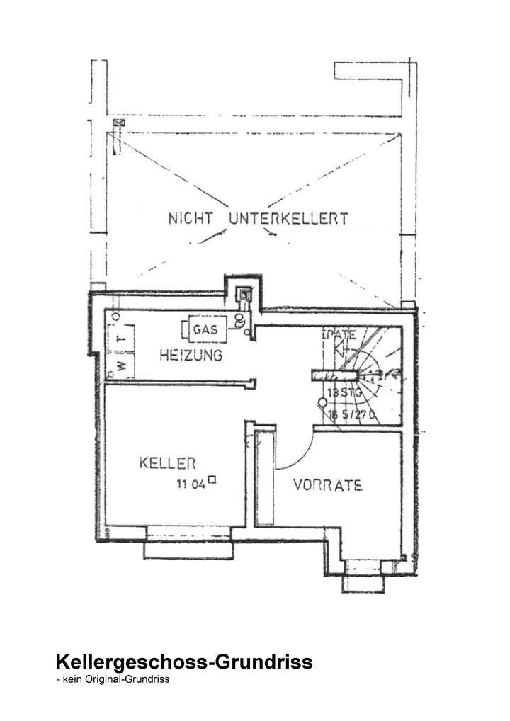 Kellergeschoss-Grundriss