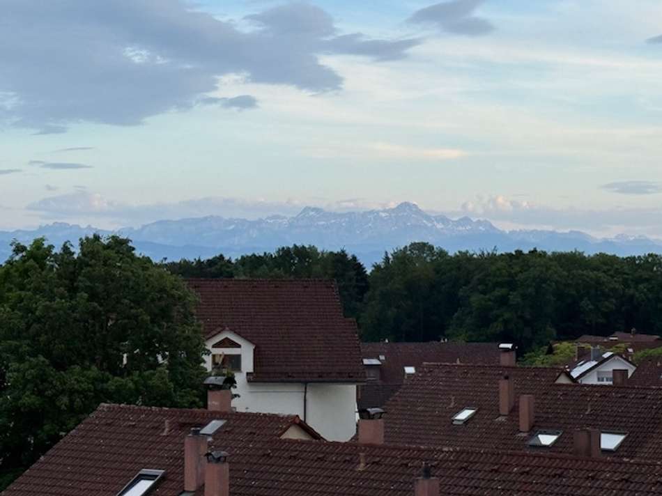 Blick Balkon Wohnzimmer