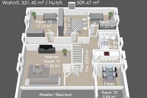 Großes Wohnhaus: 14 Zimmer, Doppelgarage, neues Dach, neue Heizung – Wetteraukreis – Vorschaubild 46