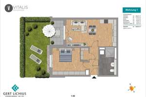 Ihr grünes Refugium in der Stad: 2-Zimmer-Gartenwohnung in Köln-Müngersdorf – Vitalisstraße 361a, 50933 Müngersdorf, Köln – Vorschaubild 5