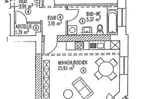 Ihr neues Zuhause oder clevere Kapitalanlage: 2-Raum-Wohnung mit Stellplatz – Die vollständige Adresse der Immobilie erhältst du vom Anbieter., 9116 Altendorf, Chemnitz – Vorschaubild 8