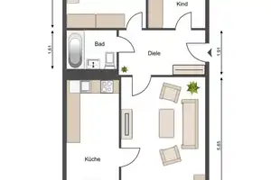 Gemütliche 3-Raumwohnung sucht neue Mieter – Hans-Grade-Straße 40, 39130 Magdeburg – Vorschaubild 7