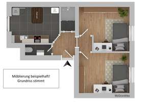 Renovierte Altbau 2er-WG -1 Zimmer frei – teilmöbliert – Heinigstraße 25, 67059 Mitte, Ludwigshafen am Rhein – Vorschaubild 2
