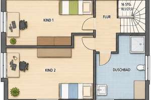 **KfW 40–Haus** **NEUBAU – ERSTBEZUG JUNI 2027** – Die vollständige Adresse der Immobilie erhältst du vom Anbieter., 81827 Waldtrudering, München – Vorschaubild 6