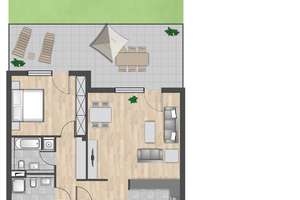 Junge Paare aufgepasst • Tolle 3 Zimmer - Wohnung mit Terrasse (Grünfläche) und Parkett – 44263 Hörde (Ortsteil), Dortmund – Vorschaubild 11