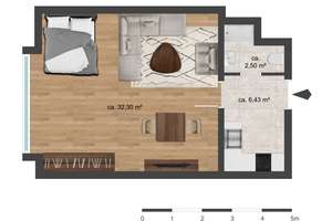 Urbaner Rohdiamant in Alsternähe – 41 m², Top-Lage, vielseitige Gestaltungsmöglichkeiten – Gellertstr. 11, 22301 Winterhude, Hamburg – Vorschaubild 9