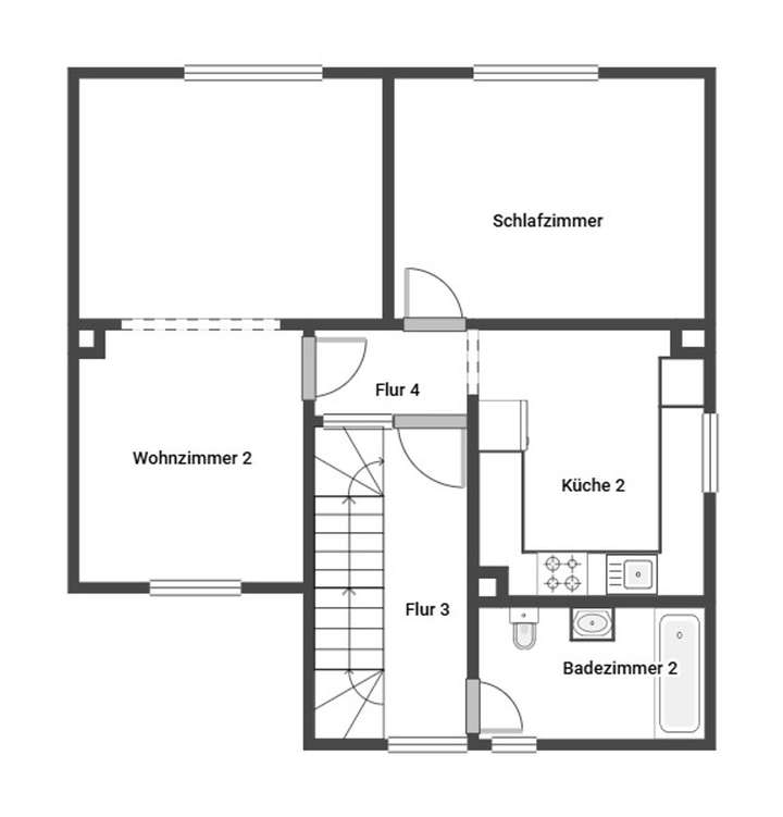 Grundriss Skizze 1.OG