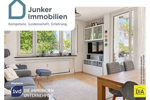Urban wohnen, grün genießen: Lichtdurchflutete 3-Zimmer-Wohnung mit zwei Balkonen