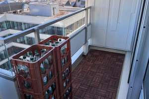 Panoramablick über die Theresienwiese: Helles 1-Zimmer-Apartment mit TG-Stellplatz – Theresienhöhe 6a, 80339 Schwanthalerhöhe (Ortsteil), München – Vorschaubild 10