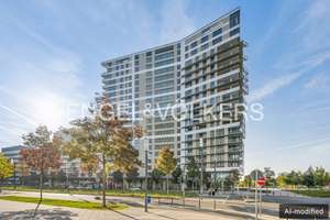 Eine Bühne für Skyline und Europagarten: Zwei-Zimmer-Wohnung im Praedium – 60486 Gallus, Frankfurt am Main – Vorschaubild 1