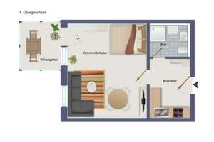 Charmantes 1-Zimmer Appartement mit Wintergarten und Carport inklusive – Die vollständige Adresse der Immobilie erhältst du vom Anbieter., 93057 Konradsiedlung-Wutzlhofen, Regensburg – Vorschaubild 11
