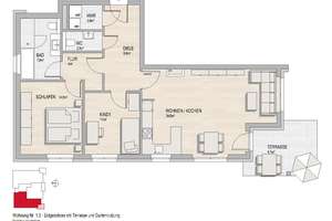3 Zimmer Erdgeschoss Wohnung mit Terrasse – Carl-Bender-Straße 12, 65197 Dotzheim, Wiesbaden – Vorschaubild 7