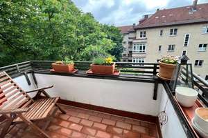 Blick zum Schoelerpark 2 Zi. + ca. 11 m² Raum in Dach als Sondernutzungsrecht – Schoelerpark 11, 10715 Wilmersdorf, Berlin – Vorschaubild 1