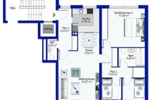 Über den Dächern des Generalsviertels: 4-Zimmer-Wohnung mit Aufzug und Loggia  – Die vollständige Adresse der Immobilie erhältst du vom Anbieter., 20253 Hoheluft-West, Hamburg – Vorschaubild 15