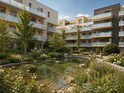 Moderne 3-Zimmer-Wohnung mit Balkon & Tiefgaragenstellplatz im beliebten Freiburg-Vauban