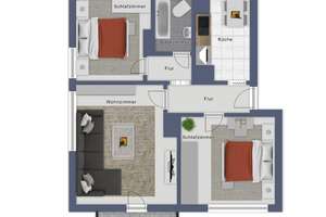 Kapitalanleger aufgepasst! Vermietete 3-Zimmer-Wohnung mit Balkon und Keller in Osternburg! – 26135 Osternburg, Oldenburg (Oldenburg) – Vorschaubild 2