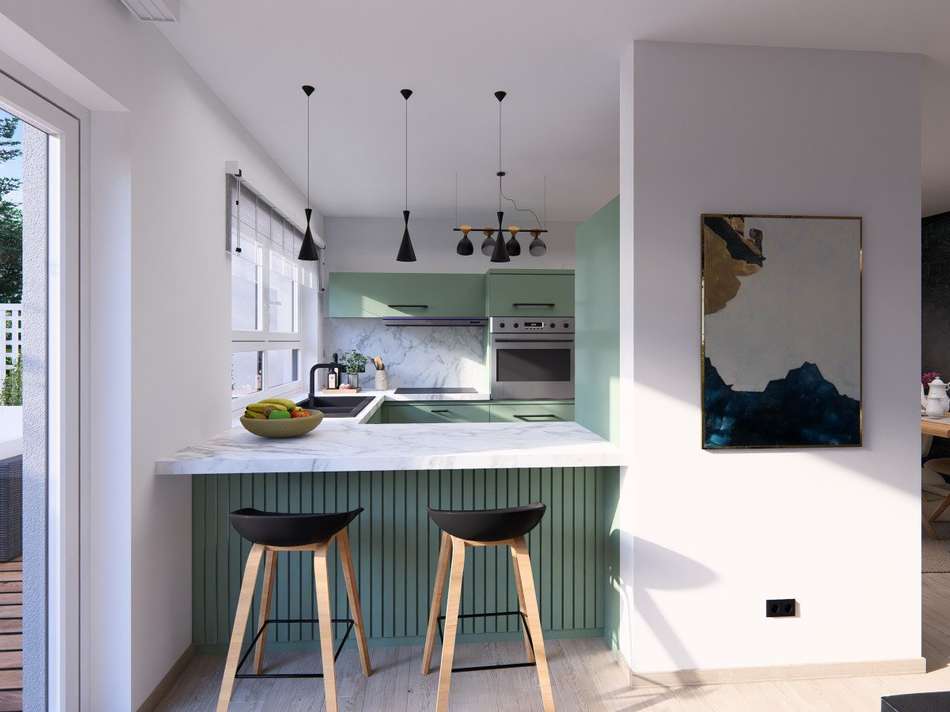 Moderne Küche mit Charme