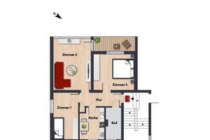 Schöne Wohnung in der Nordstadt // 3.OG links – Bartenslebenring 11, 38448 Tiergartenbreite, Wolfsburg – Vorschaubild 4