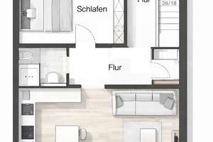 Dachgeschosswohnung mit Balkon in Aachen von privat zu mieten – Trierer Straße 56, 52078 Trierer Straße, Aachen – Vorschaubild 7