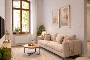 Stilvolle, vollmöblierte 2-Zimmer-Altbauwohnung – Erstbezug nach Kernsanierung in zentraler Lage – Platter Straße 26, 65193 Nordost, Wiesbaden – Vorschaubild 2