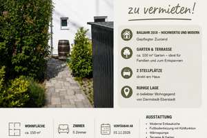 Familienfreundliches Reihenendhaus in DA-Eberstadt zu vermieten