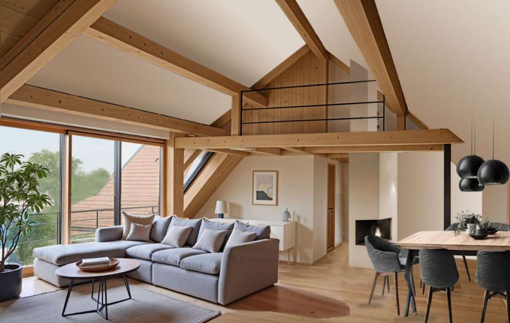 Immobilie in Auenwald - Exklusive Dachgeschosswohnung mit Galerie und zwei Balkonen - Bild 0