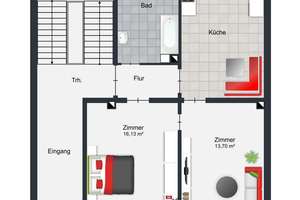 Dreifamilienhaus in Mannheim-Neckarstadt mit 2 freien Wohnungen und gemütlichem Innenhof – Die vollständige Adresse der Immobilie erhältst du vom Anbieter., 68169 Neckarstadt-West, Mannheim – Vorschaubild 12