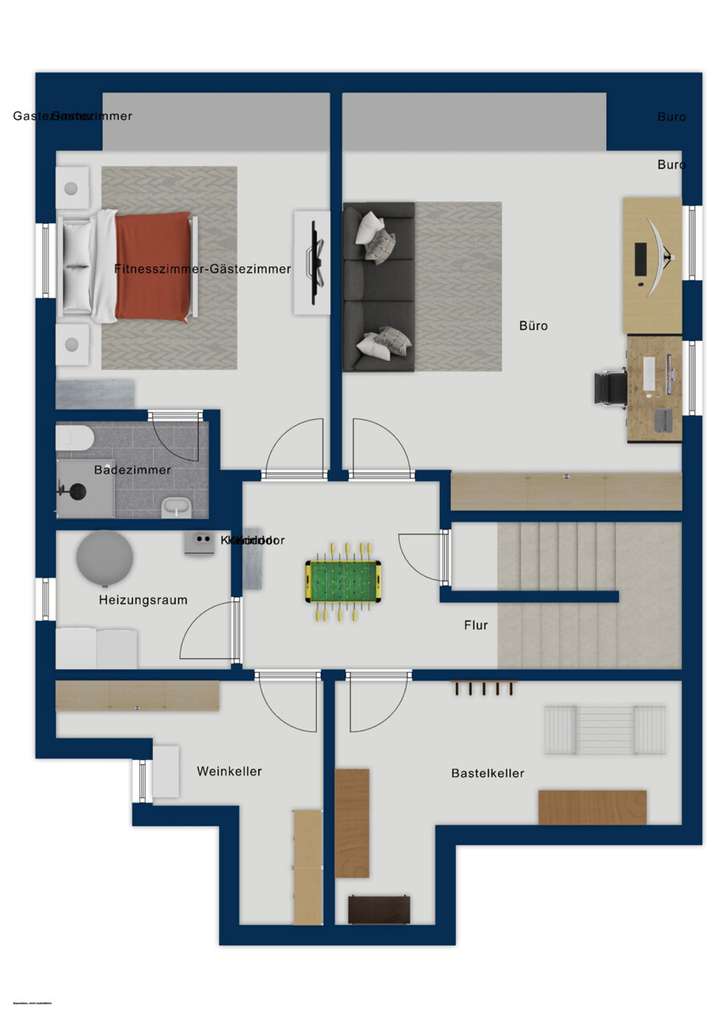 Grundriss KG Exposé
