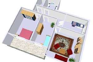 renovierte 3-ZImmer-Wohnung mit Vollbad und Balkon – Göteborgring 79, 24109 Mettenhof, Kiel – Vorschaubild 2