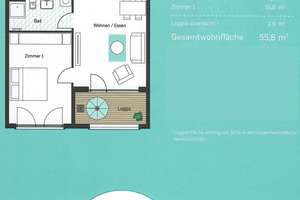 Exklusive 2-Zimmer-Hochparterre-Wohnung mit EBK und Balkon am Zollhafen Mainz – Rotterdamer Platz 6, 55120 Neustadt, Mainz – Vorschaubild 2
