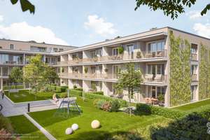 3-Zi.-Whg. zum Innenhof m. 2 Bädern, offener Küche und Balkon – Schmetterlingsstraße 1, 85551 Kirchheim bei München – Vorschaubild 1