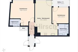 Modernisierte 3-Zimmer-Wohnung mit Balkon und Aufzug in Düsseldorf-Unterbilk – Reichsstr. 41, 40217 Unterbilk, Düsseldorf – Vorschaubild 13